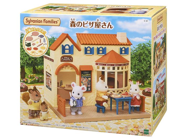 sylvanian families pizza delivery set