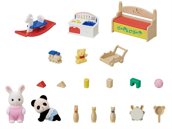 おもちゃいっぱいセット-しろウサギ・パンダの赤ちゃん- - 10