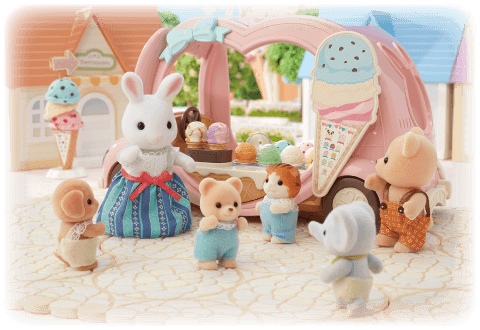 アイスクリームがやってきた シルバニアファミリー おはなし